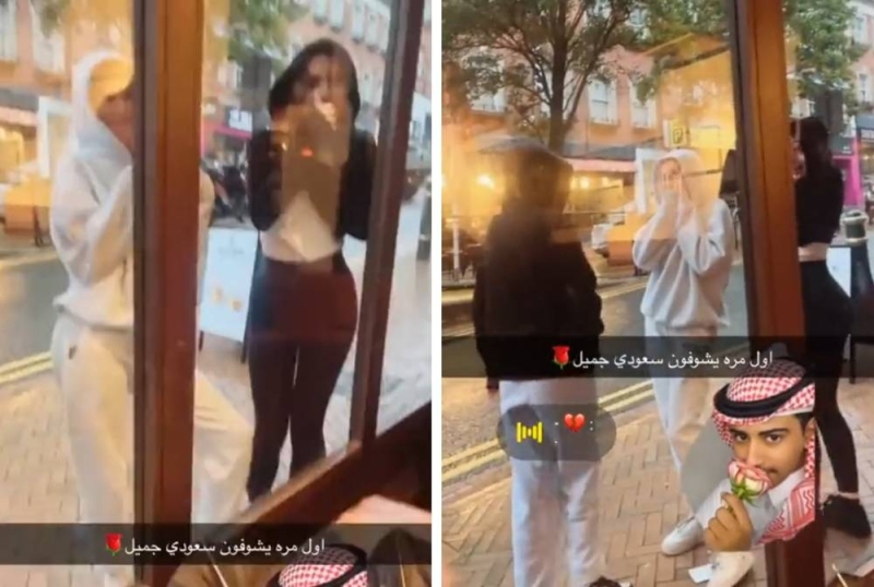 حسناء بريطانية تهجم على شاب سعودي في مقهى وتباغته بطلب غريب لا يصدقه العقل