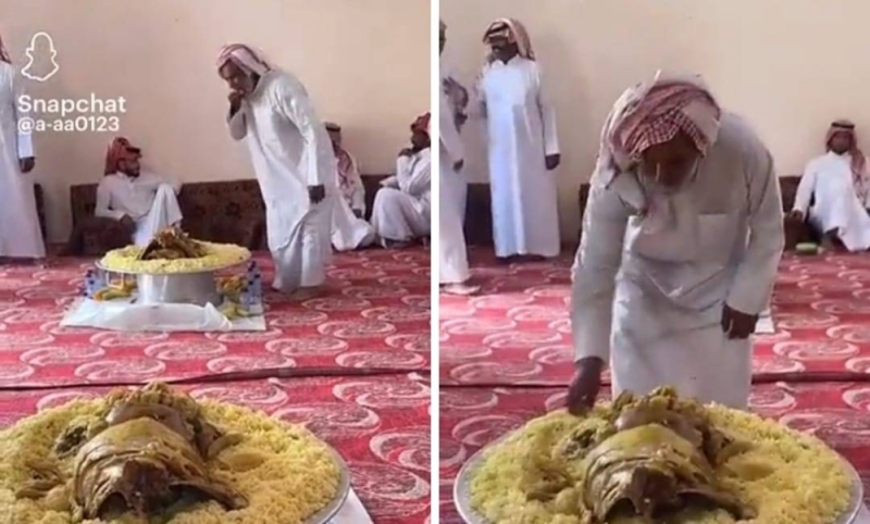 مسن سعودي يثير ضجة ويشعل المواقع بعمل مخجل وغير لائق ( فيديو صادم )