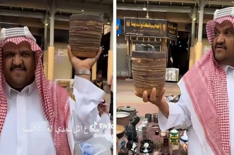 بأسعار خيالية.. مزاد على قطعة نادرة عمره 150 عام في سوق سعودي في الرياض