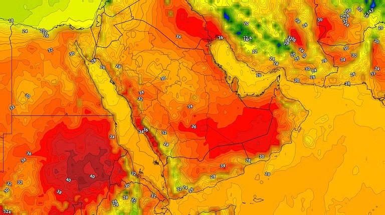 السعودية.. ضعف تأثير الحالة الماطرة الخميس وطقسٌ مائل للحرارة ونشاط للرياح في عدة مناطق