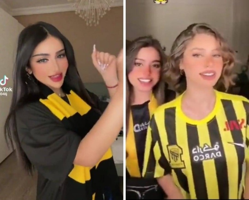 شاهد .. فتيات يحتفلن بفوز الاتحاد بالدوري في السعودية.. ويرقصن على أنغام أغنية عسل النحل الإتي ياهو (فيديو)